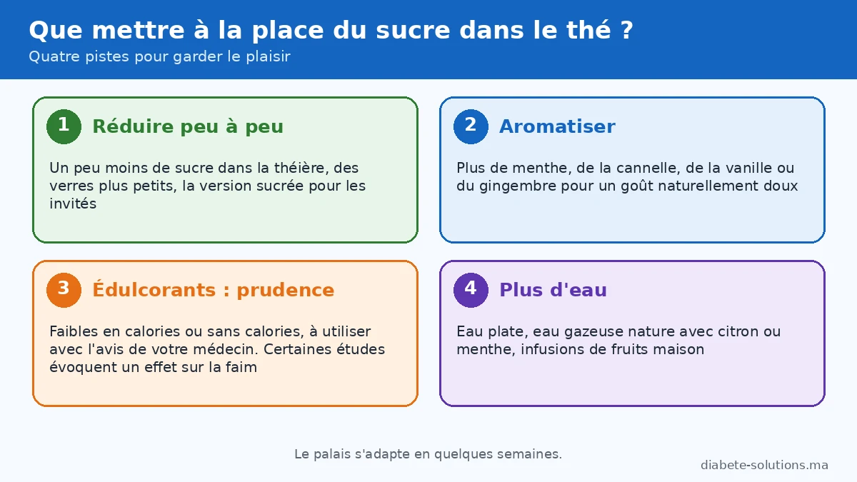 4 alternatives au sucre dans le thé
